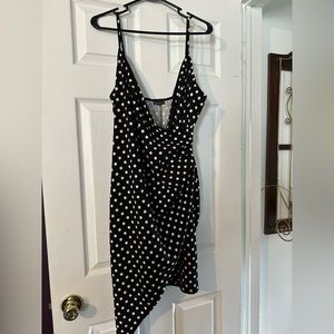 Women’s midi polka dot dress